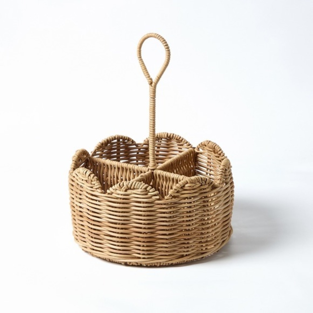 My Texas‎ House Rattan Scallop Utensil Holder